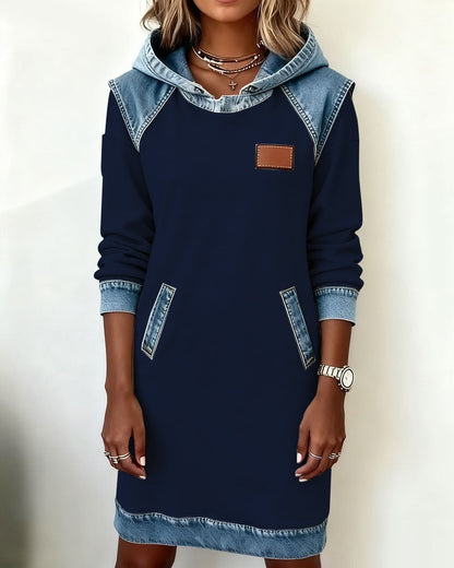 Women's Hooded Dress Relaxed Fit Casual Sweatshirt Style 2