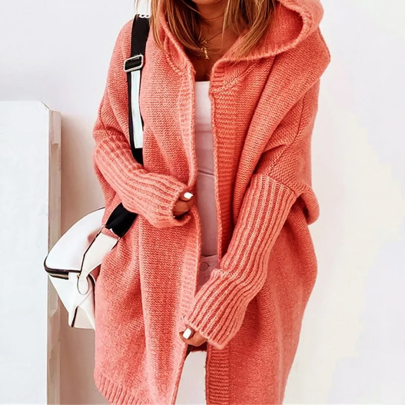 Women's Hooded Cardigan | Oversized & Knee-Length 3
