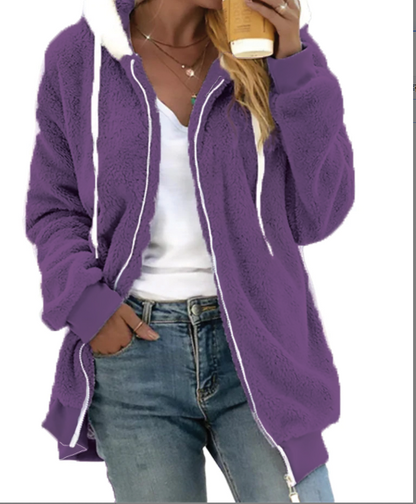 Theresa - Cozy Fleece Zip Hoodie for Everyday Wear