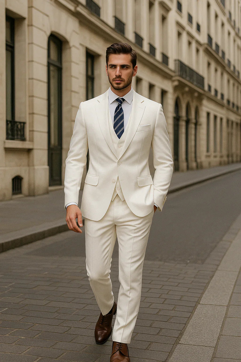 Men's Three-Piece Suit – Sleek Fit for Business & Events