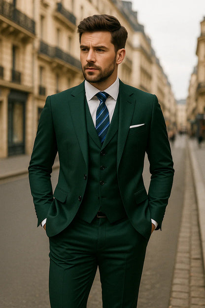 Men's Three-Piece Suit – Sleek Fit for Business & Events