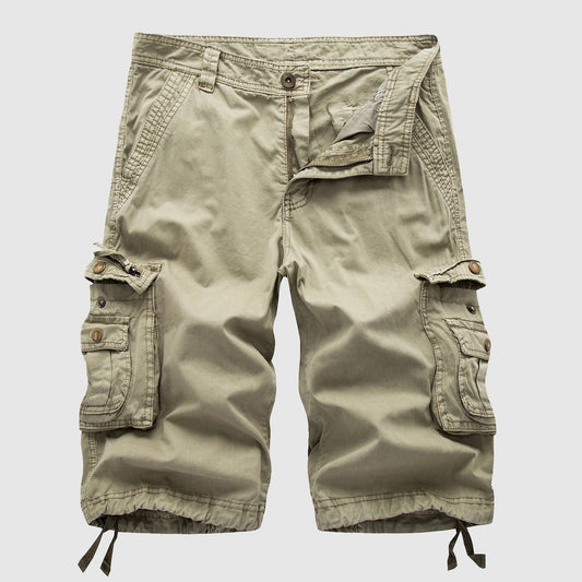 Men's Cargo Shorts | Multi-Pocket Adjustable Hem