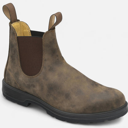 Men's Chelsea Boots Slip On Elastic Panel Secure Grip Sole 1