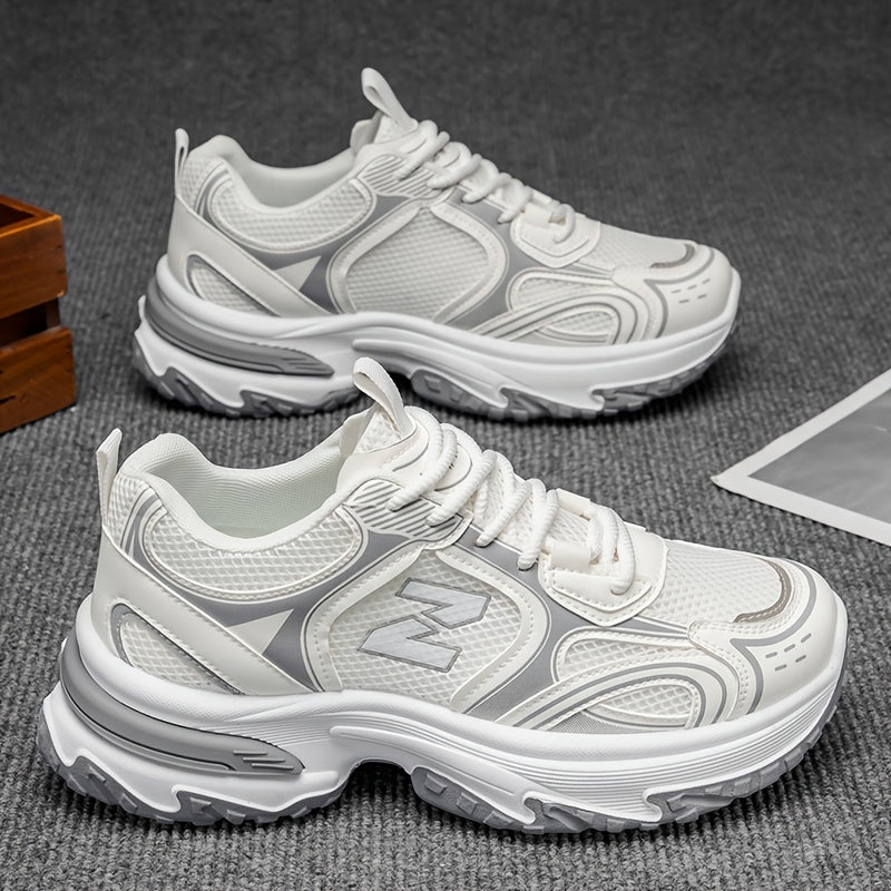 Unisex Casual Lace Up Sneakers Outdoor Walking Shoes Comfortable Street Style Everyday Versatile Low Top Trainers 5