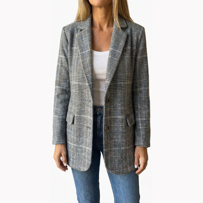 Women's Plaid Blazer | Relaxed & Oversized Fit 6