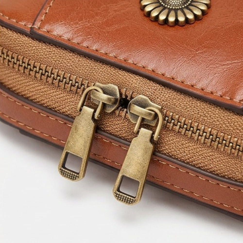 Women's Crossbody Phone Bag | Twin-Zip & Adjustable Strap 8
