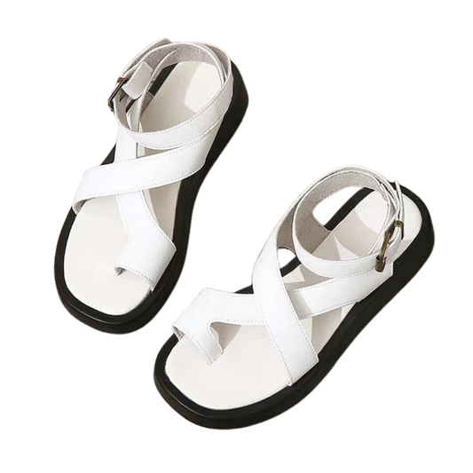 Chic Criss-Cross Ankle Strap Platform Sandals