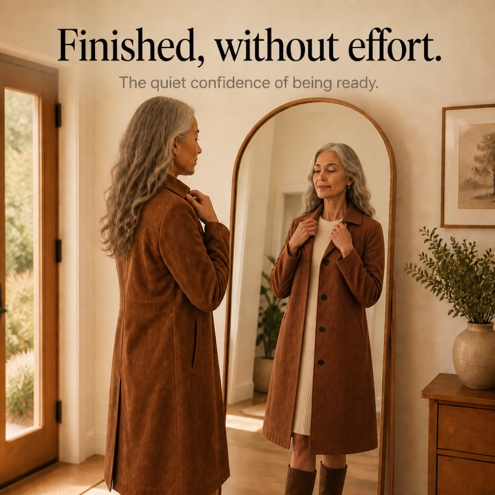 Women's Trench Coat | Long Line & Soft Drape 6