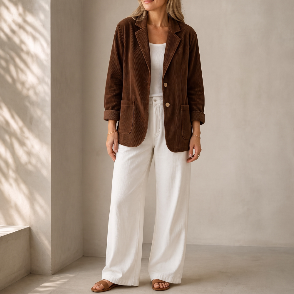 Women's Blazer | Notch Collar & Single-Breasted 13