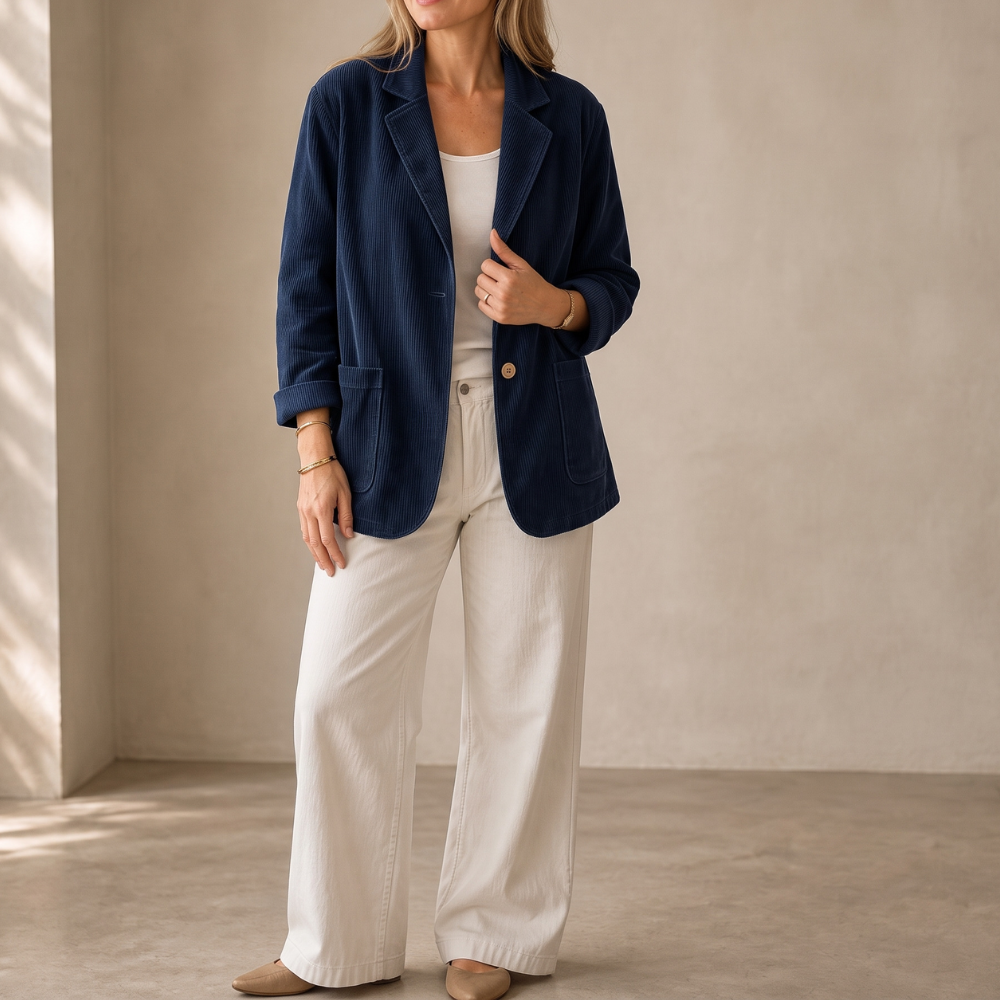 Women's Blazer | Notch Collar & Single-Breasted 16