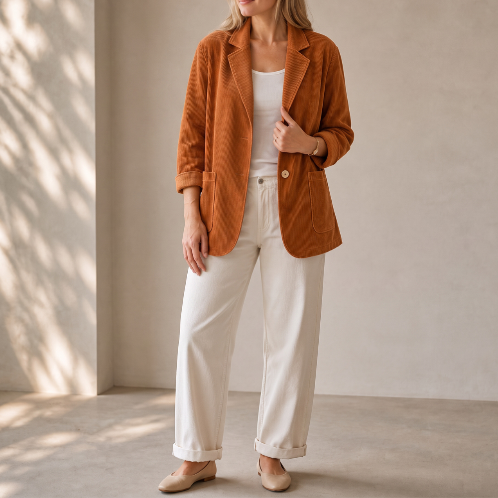 Women's Blazer | Notch Collar & Single-Breasted 15
