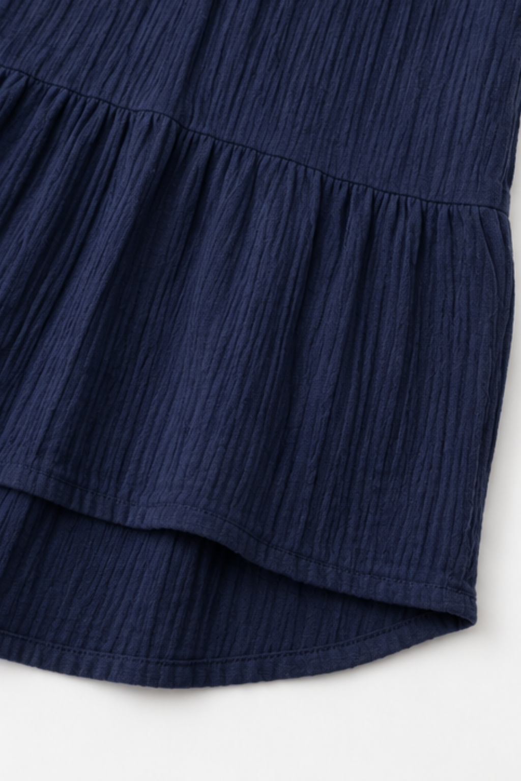 Women's Tiered Tunic Top | Crinkle Texture & Easy Care 10