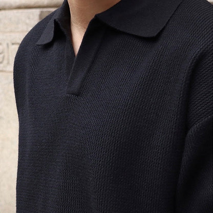 Men's V-Neck Polo Sweater | Lightweight & Comfortable 9