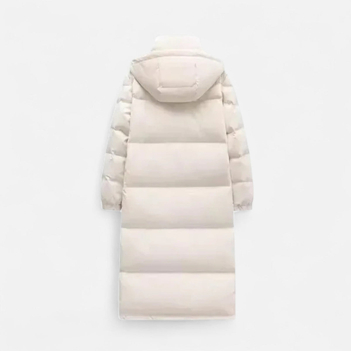 Women's Quilted Jacket Long Puffer Coat Removable Hood 5