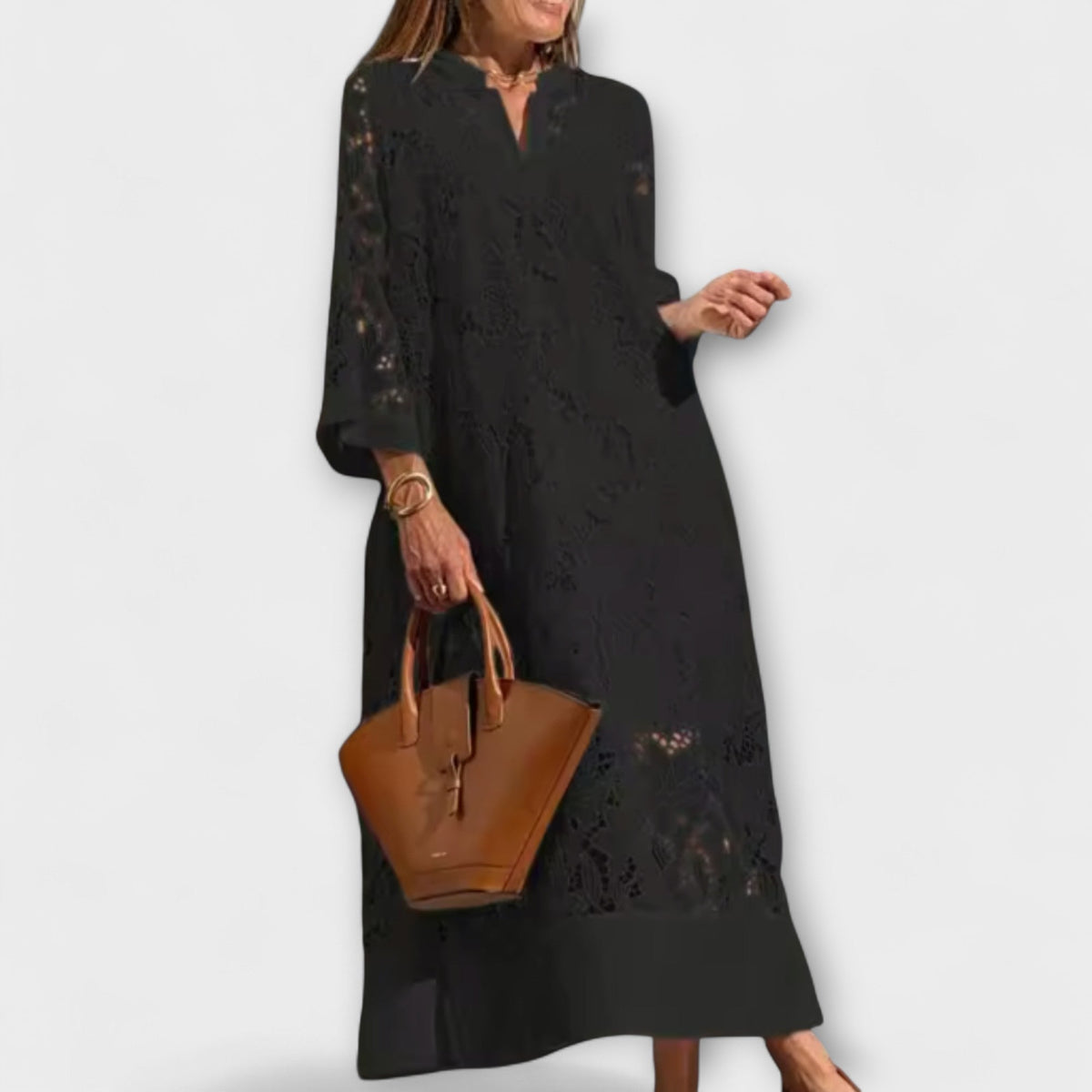 Valmere Dahlia Floral Embroidered Dress for Special Occasions