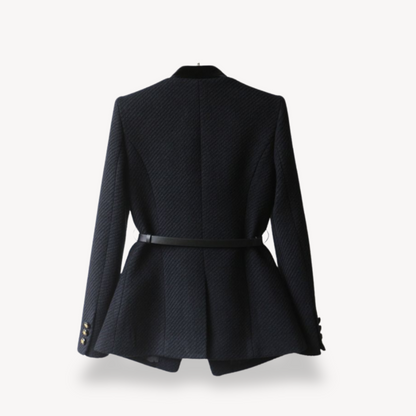 Velvet Women's Blazer with Gold-Tone Accents