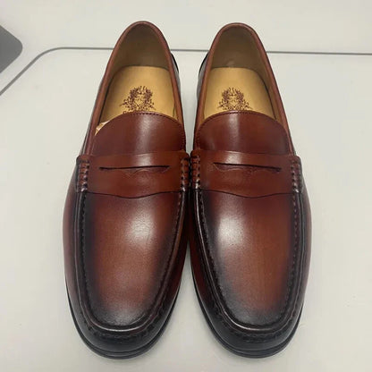 Chic Vegan Faux Leather Slip-On Loafers for Work & Events