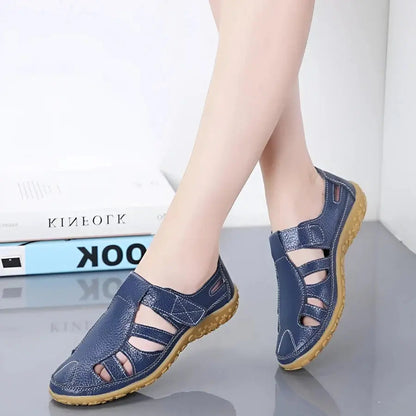 Vintage Leather Sandals for Women – Elegant & Comfortable Design 4