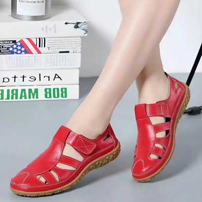 Vintage Leather Sandals for Women – Elegant & Comfortable Design 5