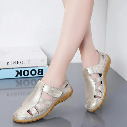Vintage Leather Sandals for Women – Elegant & Comfortable Design 6
