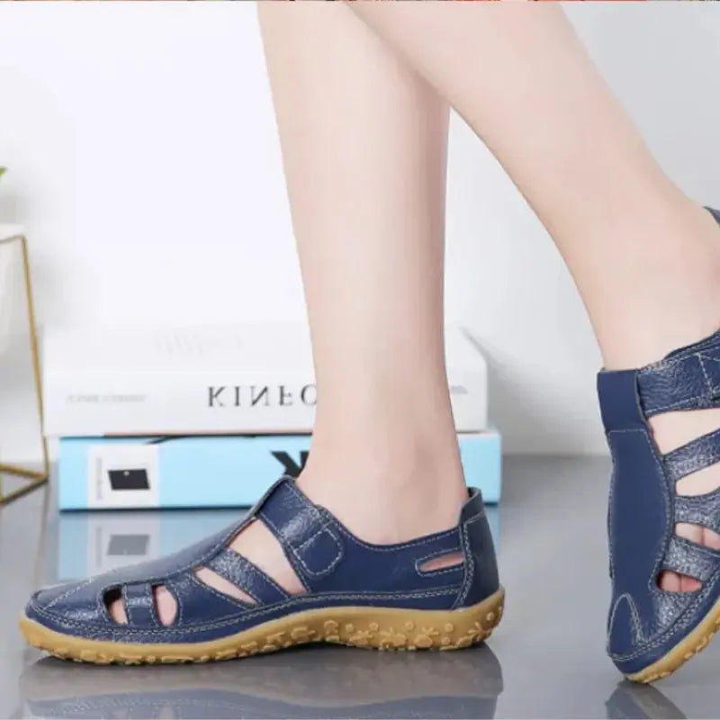 Vintage Leather Sandals for Women – Elegant & Comfortable Design 8