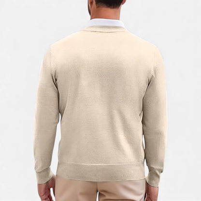 Men's V-Neck Knit Sweater | Soft & Warm 14