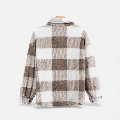 Men's Fur Jacket Classic Fit Soft Plush Winter Coat 7