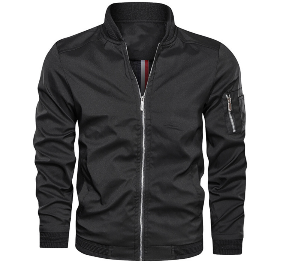 Brenner | Men's Lightweight Bomber Jacket Zip-Up Casual Layer