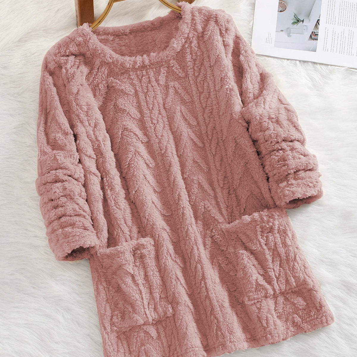 Women's Knit Sweater | Loose Fit & Pockets 15