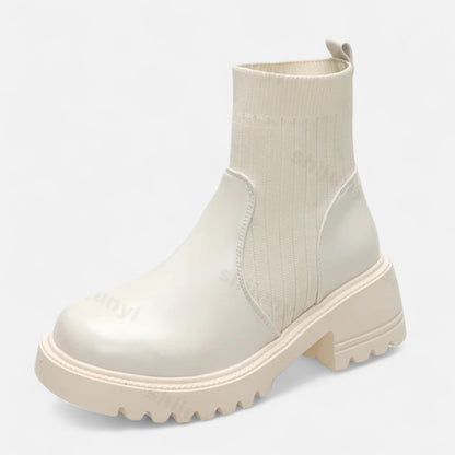 Women's Slip-On Ankle Boots Block Heel Booties Everyday 4