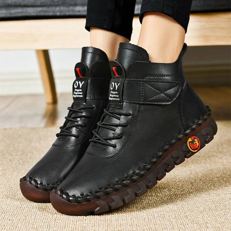 Waterproof Lace-Up Boots for Women – Warm & Stylish Comfort 2