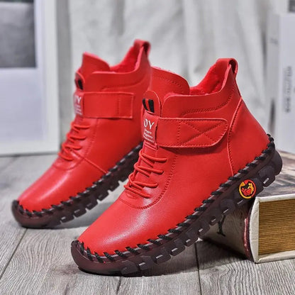 Waterproof Lace-Up Boots for Women – Warm & Stylish Comfort 4