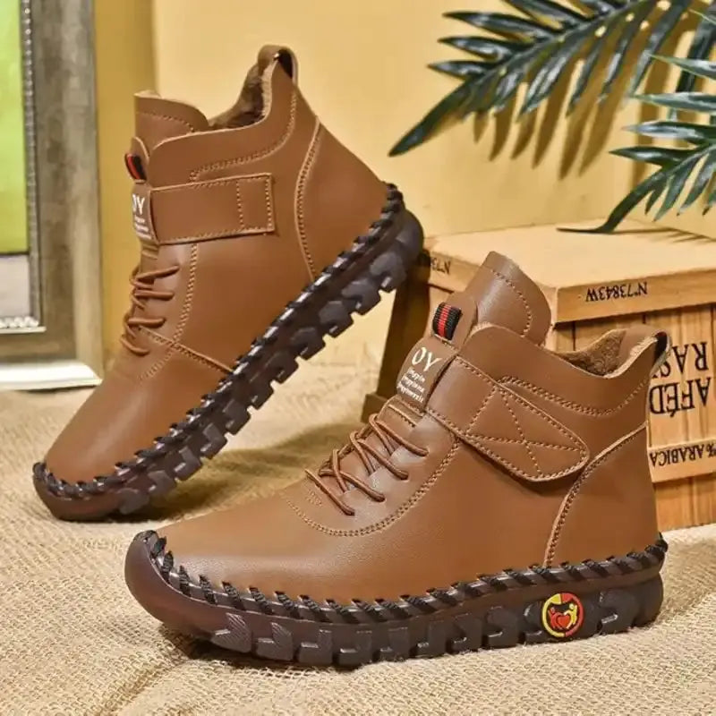 Waterproof Lace-Up Boots for Women – Warm & Stylish Comfort 5