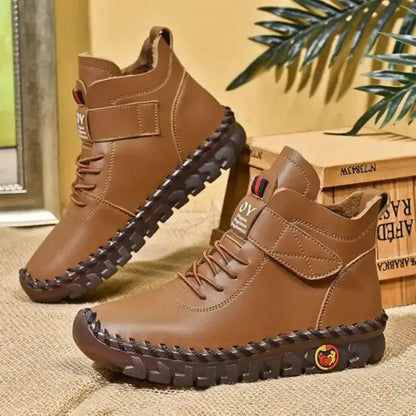 Waterproof Lace-Up Boots for Women – Warm & Stylish Comfort 5