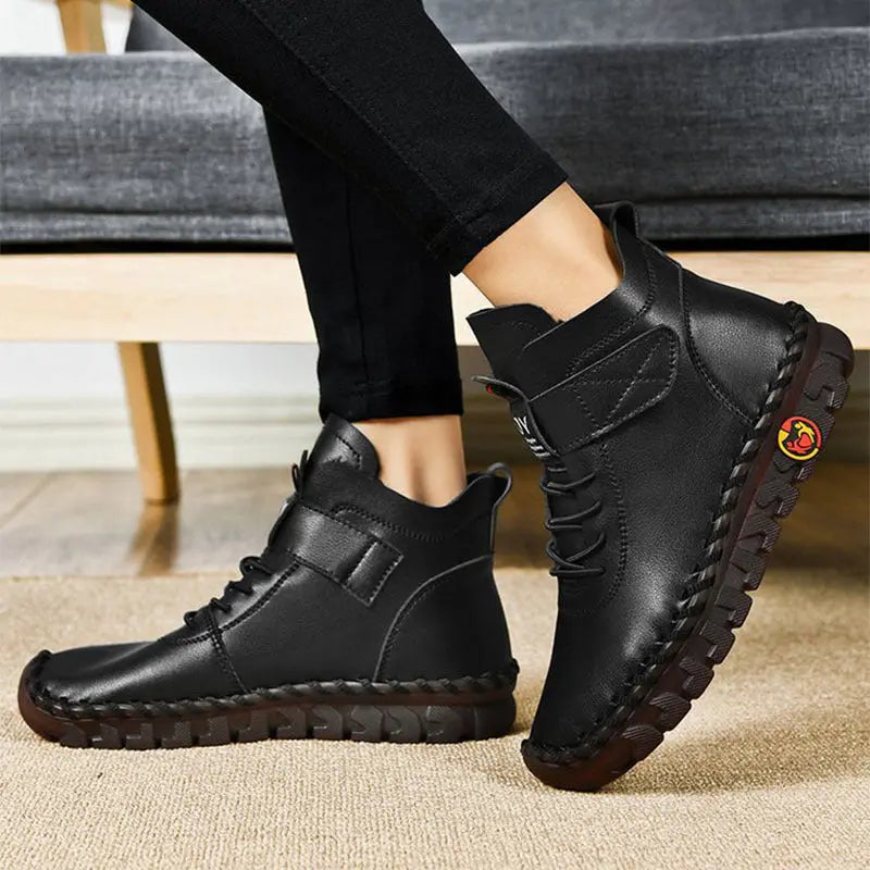 Waterproof Lace-Up Boots for Women – Warm & Stylish Comfort 7