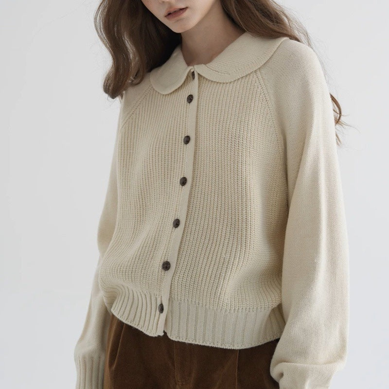Women's Cardigan | Button-Front Knit Design 1