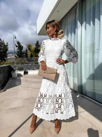 White Lace Dress for Women – Elegant & Airy Summer Style 2