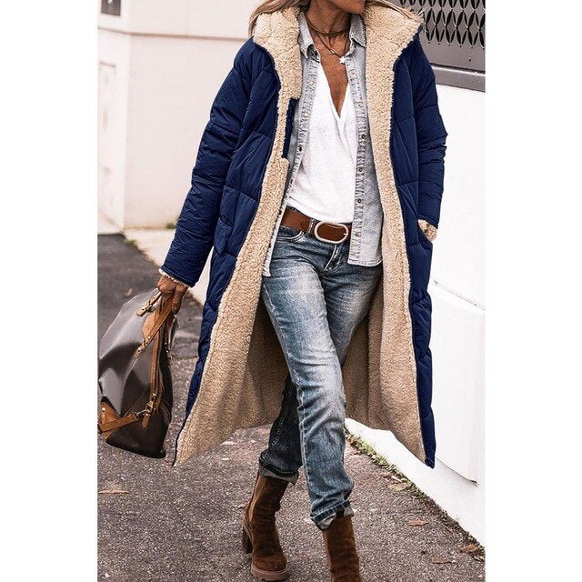 Women's Sherpa Hoodie Jacket | Reversible & Hooded 2