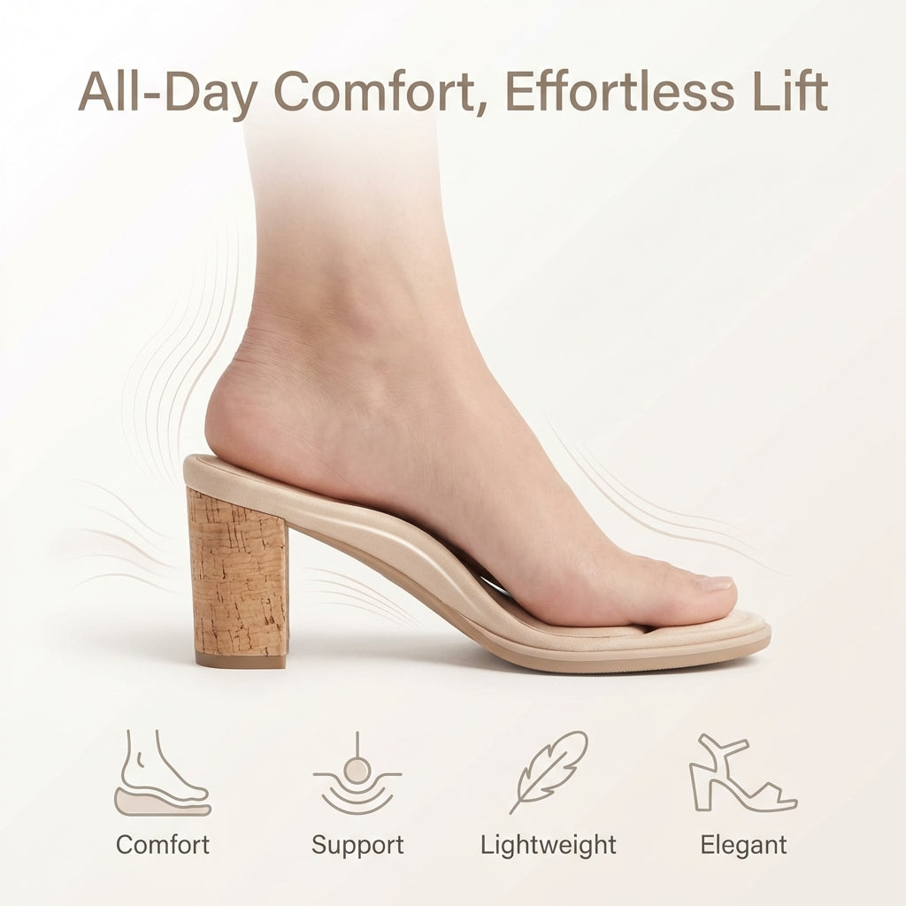 Women Block Heel Shoes | Ankle Strap & Stylish Support