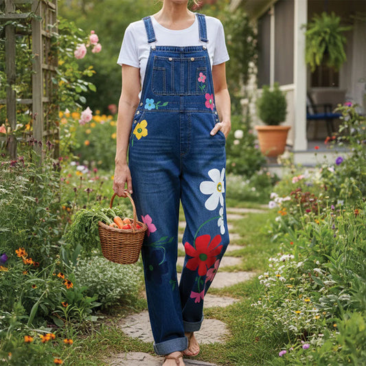 Women Overalls | Floral Print & Relaxed Fit