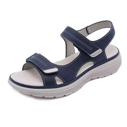 Stylish Women’s Platform Sandals with Velcro Ankle Strap for Summer Events
