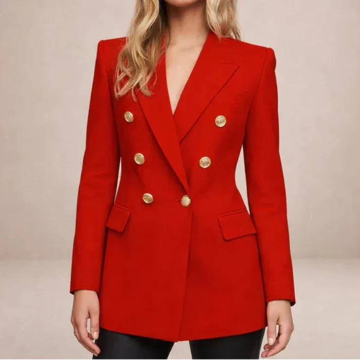 Women's Double Breasted Blazer | Tailored Office Wear 6