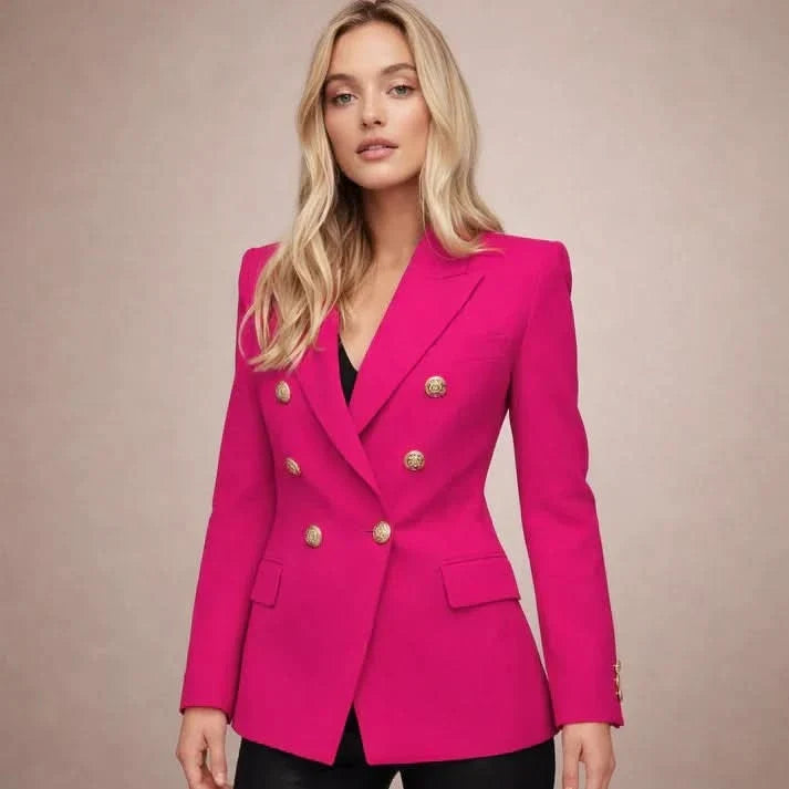 Women's Double Breasted Blazer | Tailored Office Wear 13