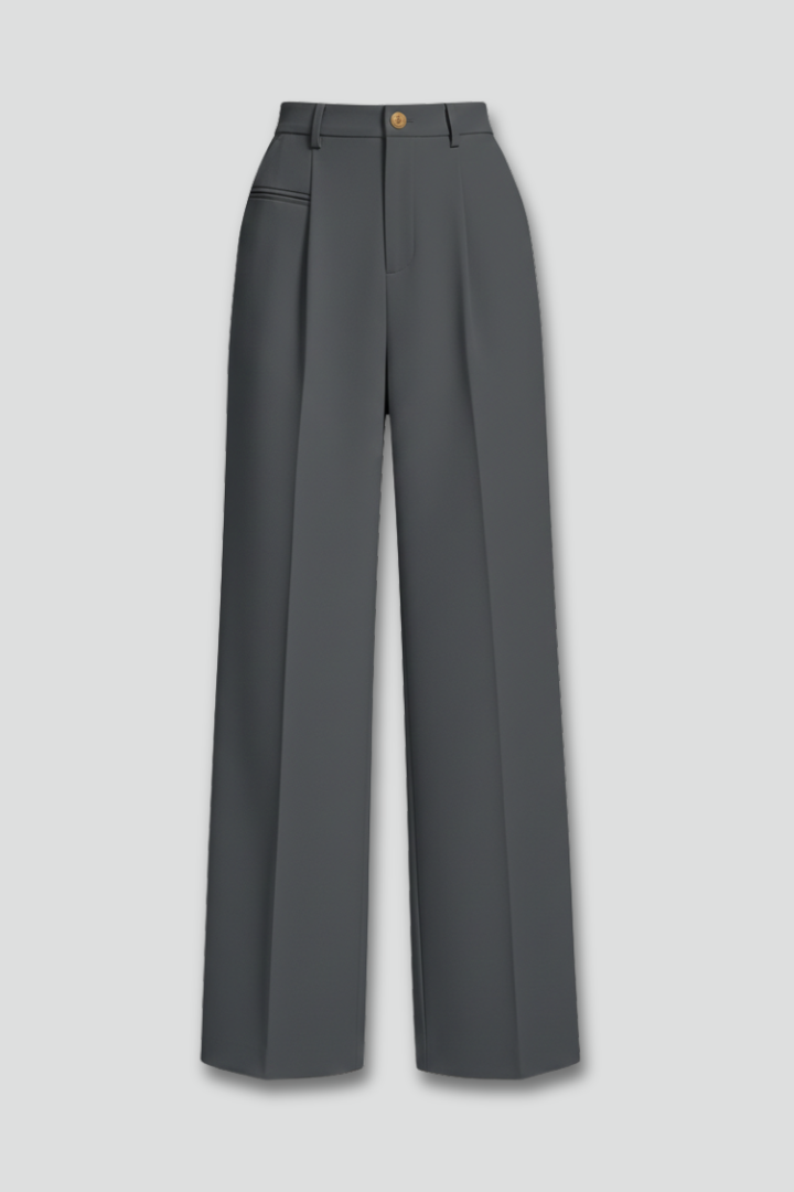 Women's Palazzo Trousers | Wide Leg & Pleated Front 1