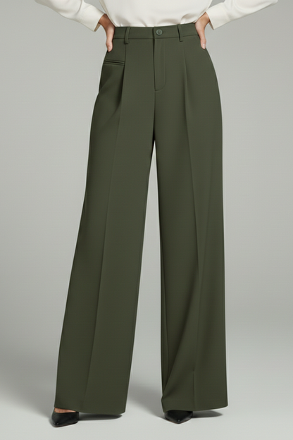 Women's Palazzo Trousers | Wide Leg & Pleated Front 11