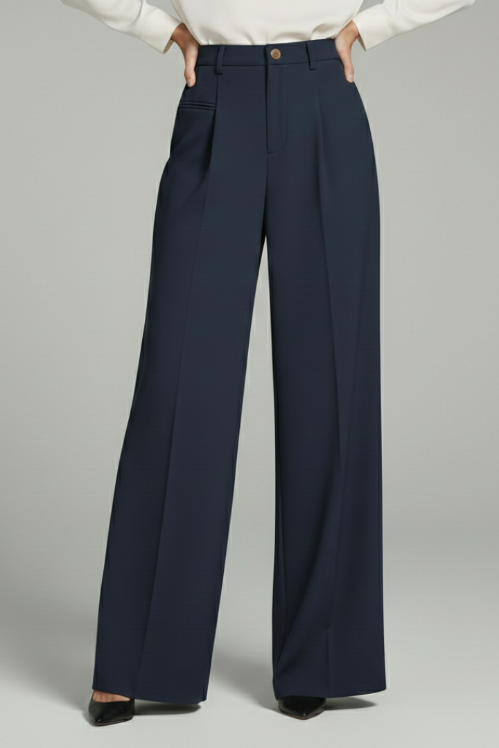 Women's Palazzo Trousers | Wide Leg & Pleated Front 10
