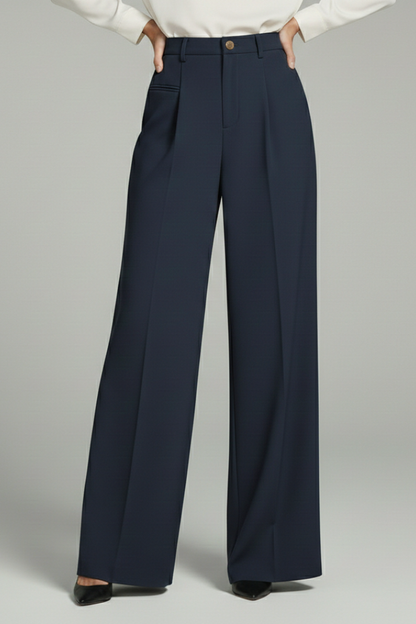 Women's Palazzo Trousers | Wide Leg & Pleated Front 10