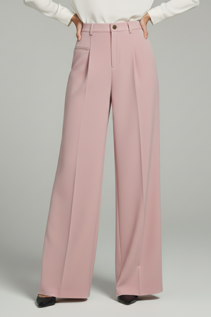 Women's Palazzo Trousers | Wide Leg & Pleated Front 6