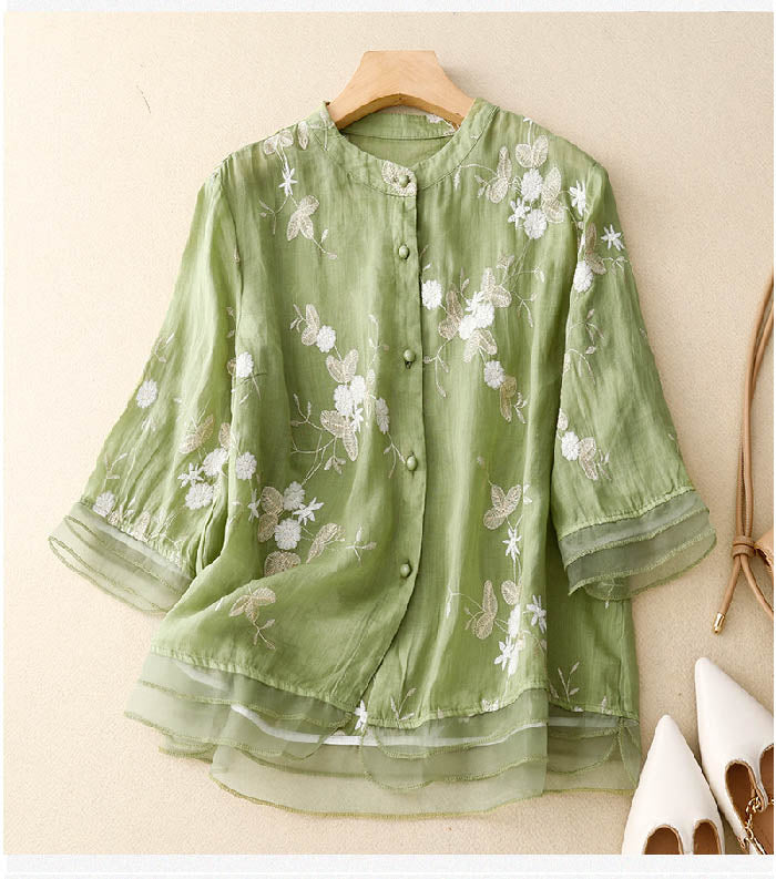 Women's Blouse | Embroidered Accents 0