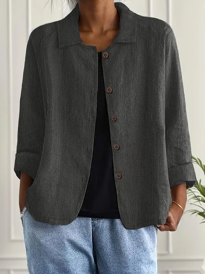 Women’s Blouse | Long Sleeve Button-Up 11
